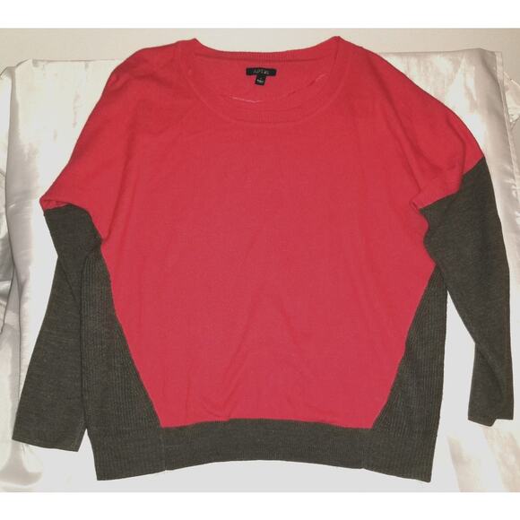 Apt 9 Red and gray sweater Size Large 1204 - Picture 1 of 4